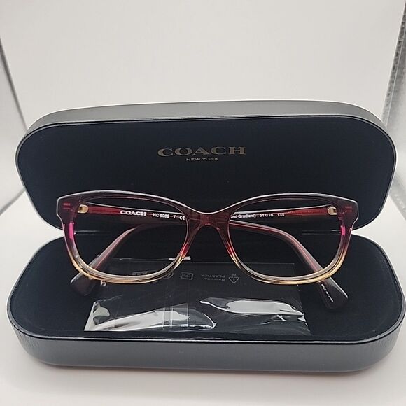 Coach Eyewear HC6089 5484 Red Sand Gradient Eyeglass Frame 51-16-135 Womens - Picture 1 of 5